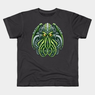 Biomech Cthulhu Overlord S01 D45 Kids T-Shirt